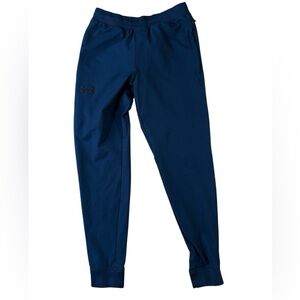 Under Armour Blue Joggers Men’s Medium Fitted HeatGear Athleisure Gym Core Style